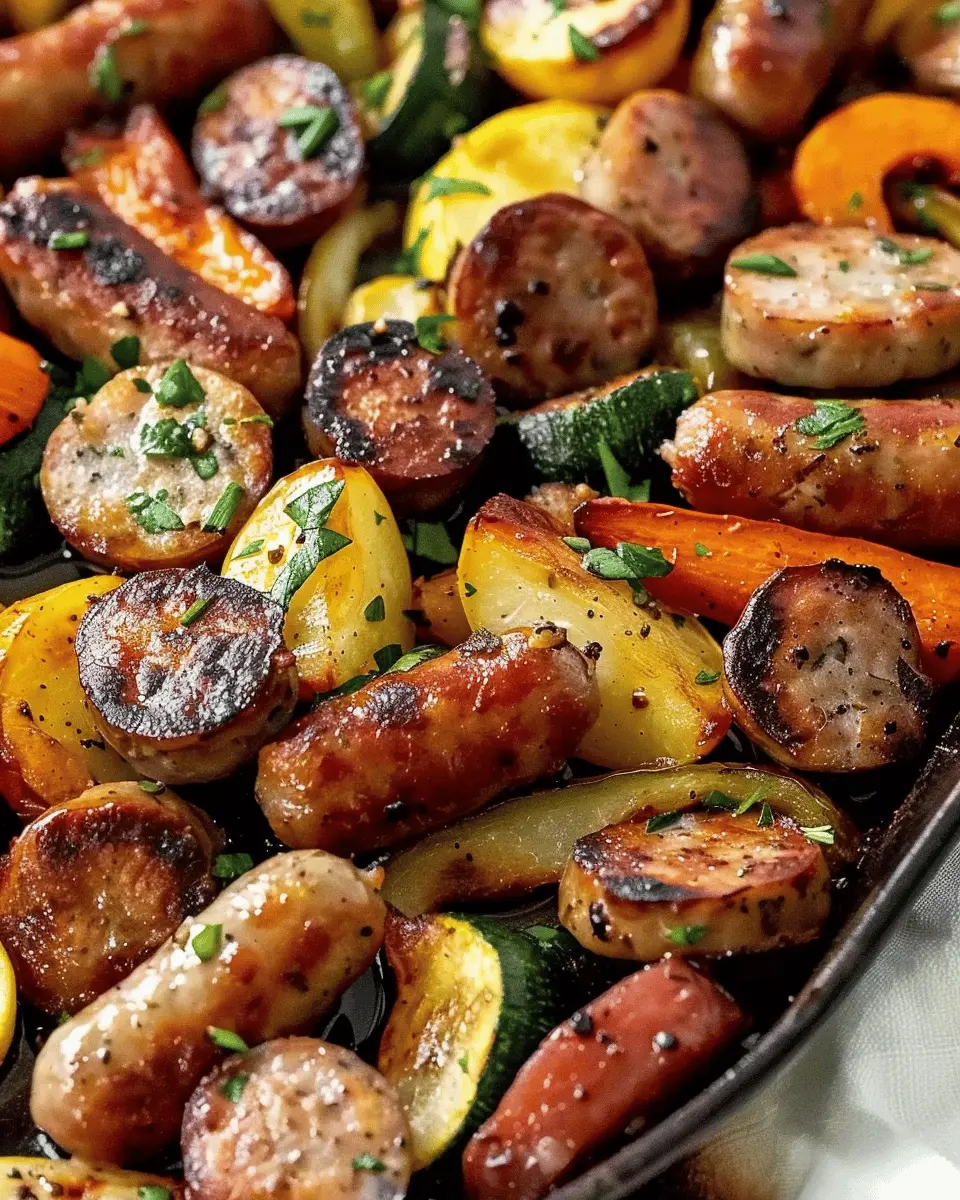 Sheet Pan Sausage & Veggies