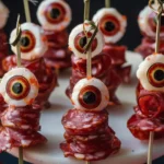Skewered Salami Eyeballs