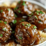 Slow Cooker Salisbury Steak Meatballs