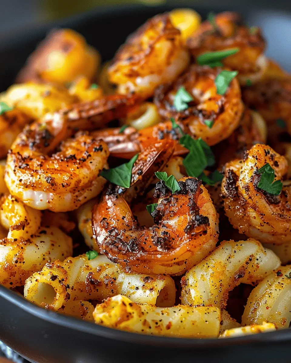 Spicy Blackened Shrimp Cavatappi