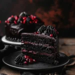 Spooky Black Velvet Halloween Cake