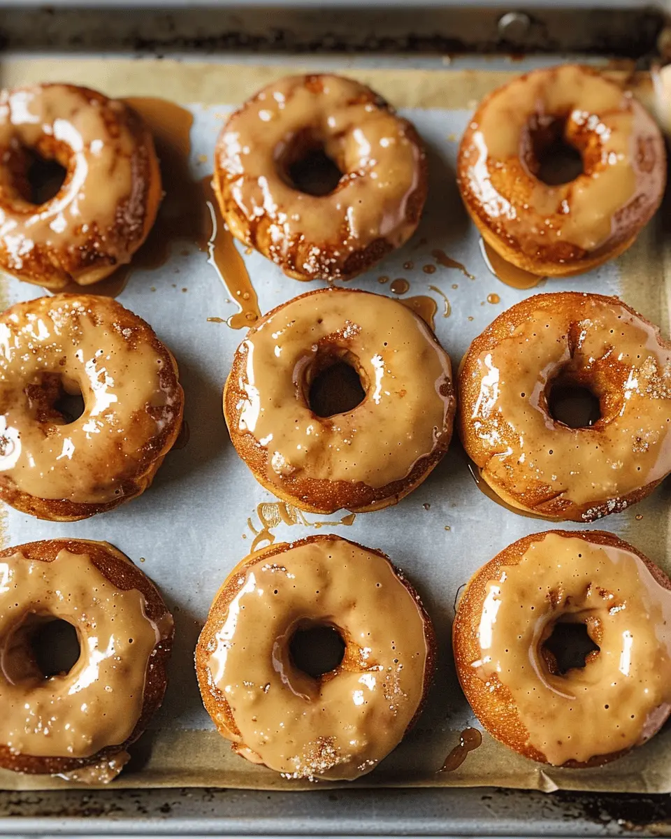 Baked Pumpkin Donuts with Maple Glaze