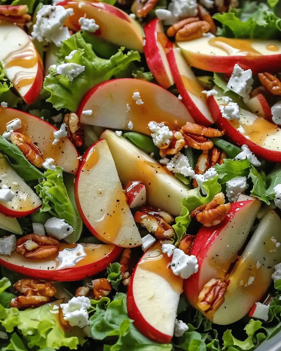 Autumn Harvest Honeycrisp Apple and Feta Salad