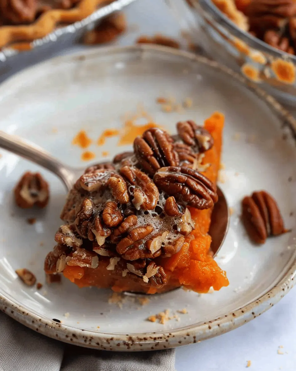 Pecan pie twice baked sweet potatoes
