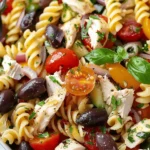 Mediterranean Chicken Pasta Salad