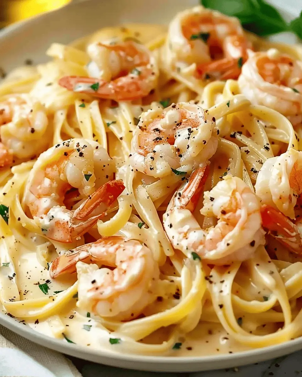 Creamy Garlic Shrimp Pasta