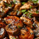 Black Pepper Chicken with Mushrooms