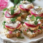 Radish-Poppyseed Tea Sandwiches