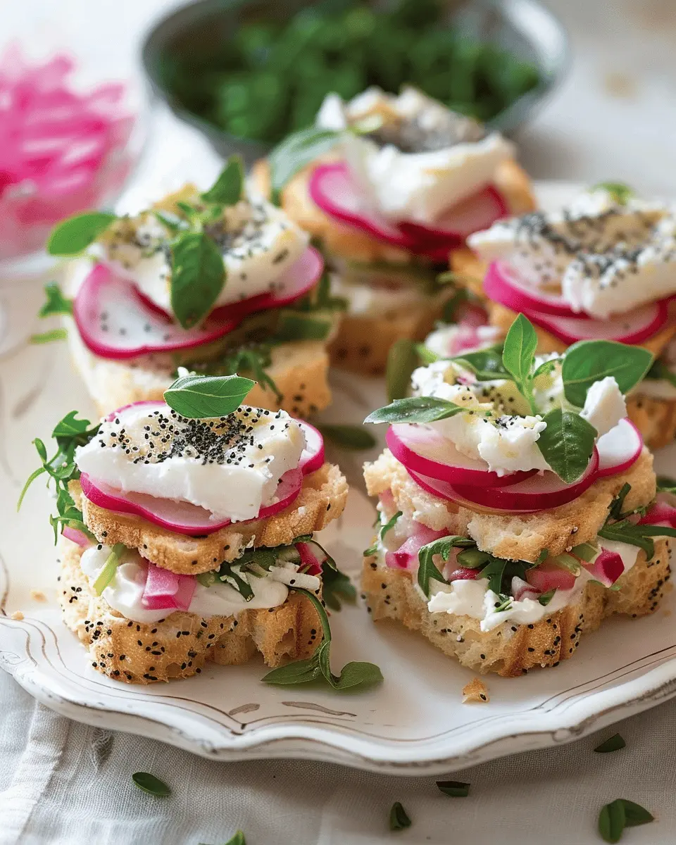 Radish-Poppyseed Tea Sandwiches