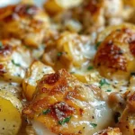 Garlic Parmesan Crockpot Chicken and Potatoes