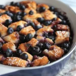 Overnight Blueberry French Toast Casserole