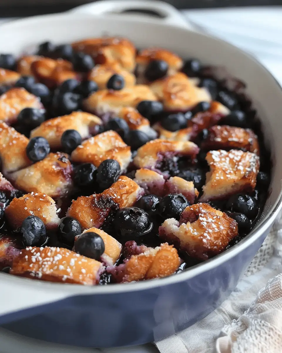 Overnight Blueberry French Toast Casserole