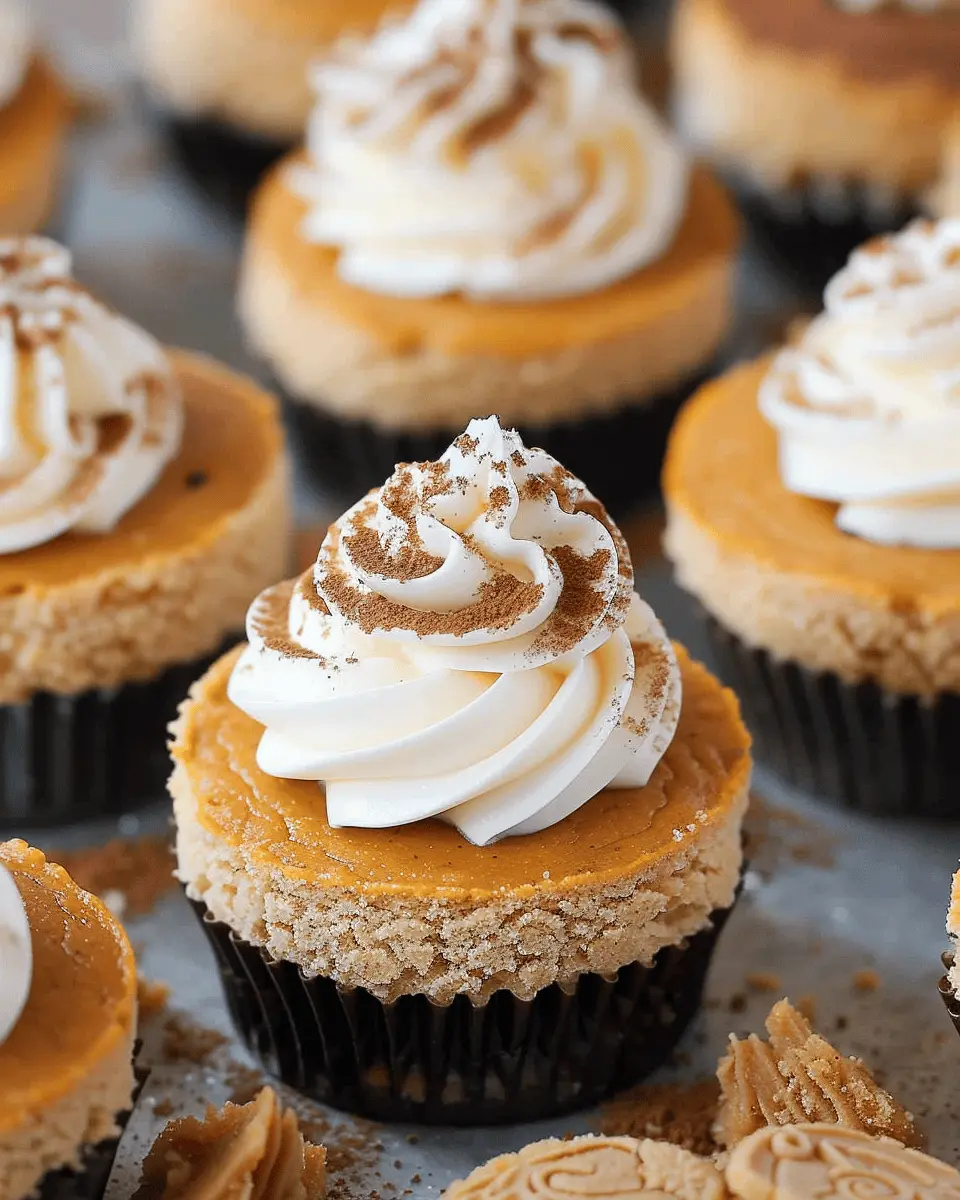 Mini Pumpkin Cheesecakes