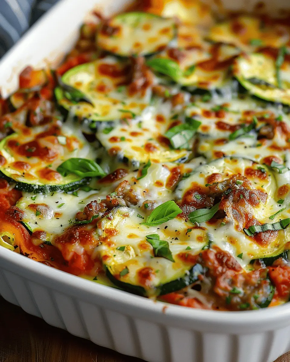 Zucchini Pizza Casserole
