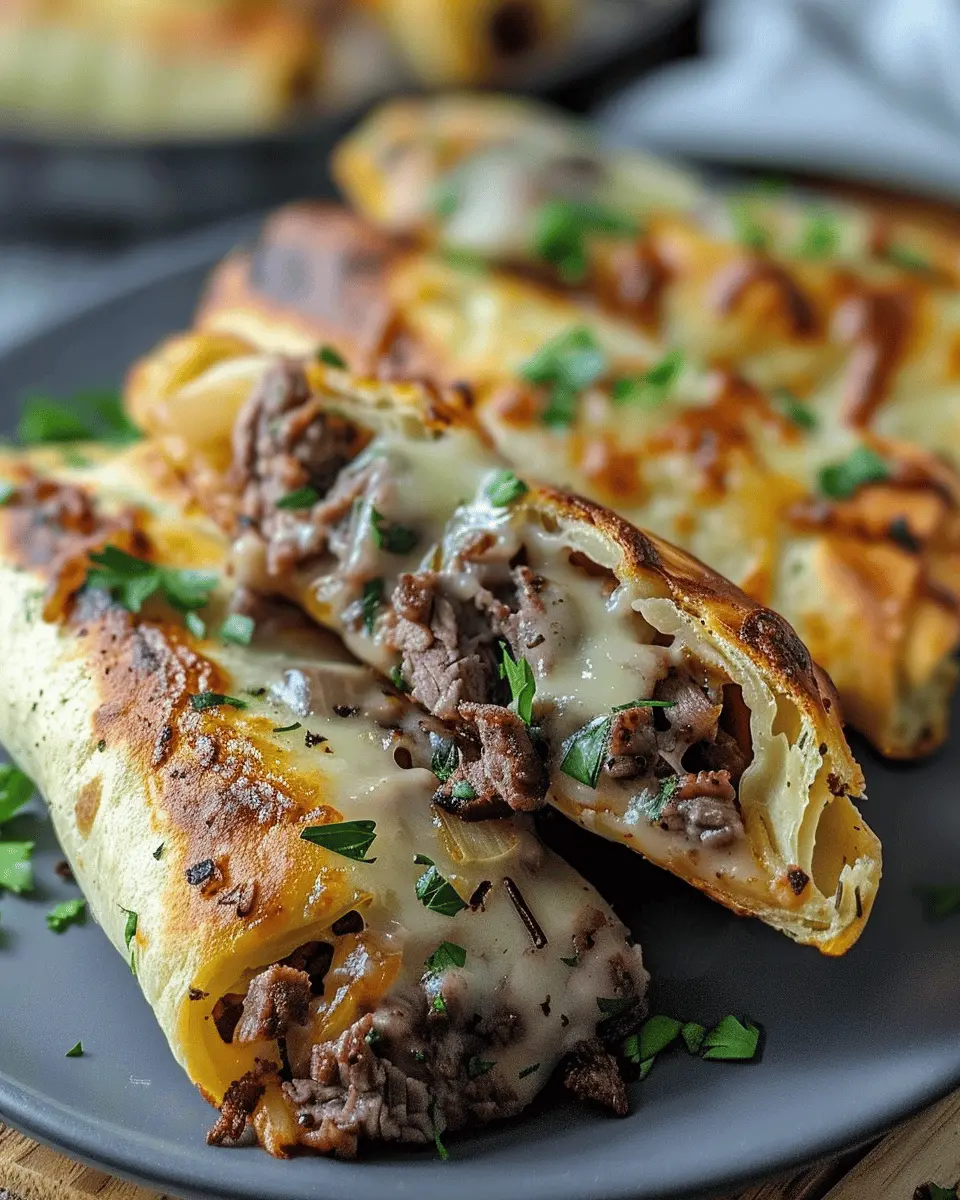 Keto Philly Cheesesteak Rolls
