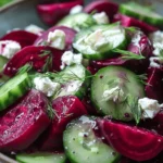 Beet Salad with Feta, Cucumbers, and Dill