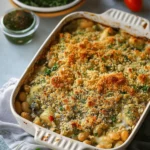 White Bean and Pesto Bake