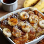 Banana Croissant “French Toast” Casserole