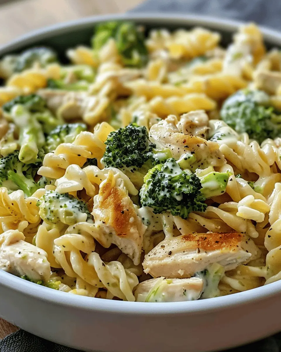 Creamy Rotisserie Chicken Broccoli Pasta