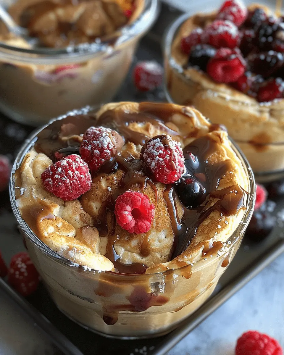 Baked Protein Pancake Bowls