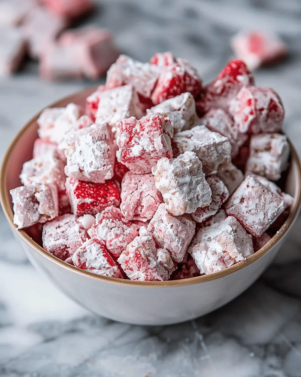 Strawberry Shortcake Puppy Chow