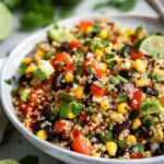 Chili-Lime Quinoa Black Bean Salad with Corn