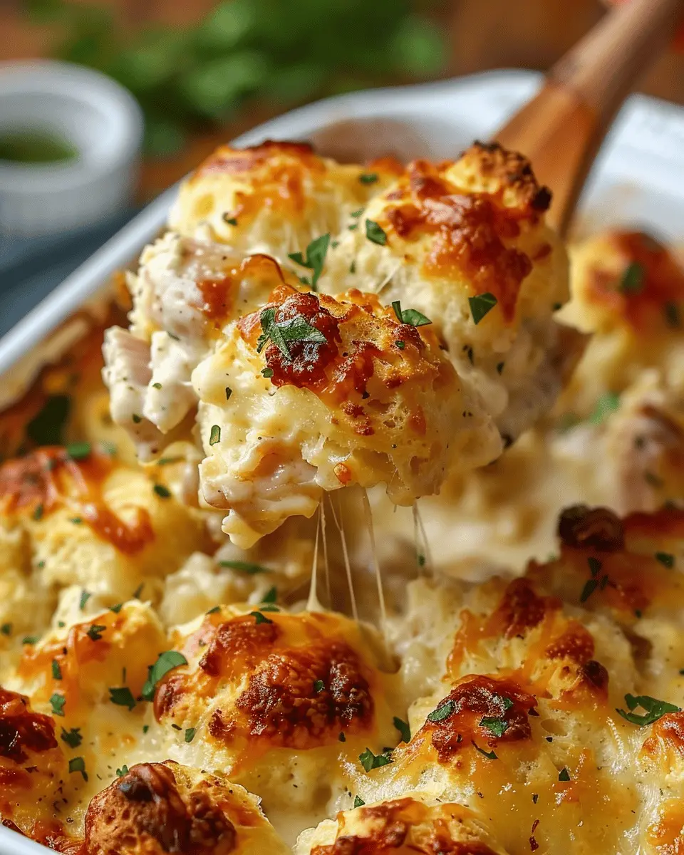 Chicken Bubble Biscuit Bake Casserole