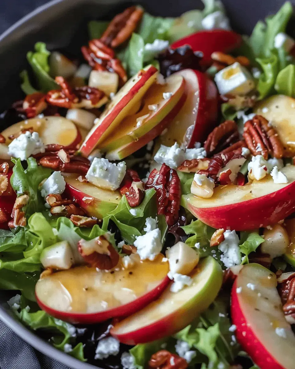 Autumn Harvest Honeycrisp Apple and Feta Salad