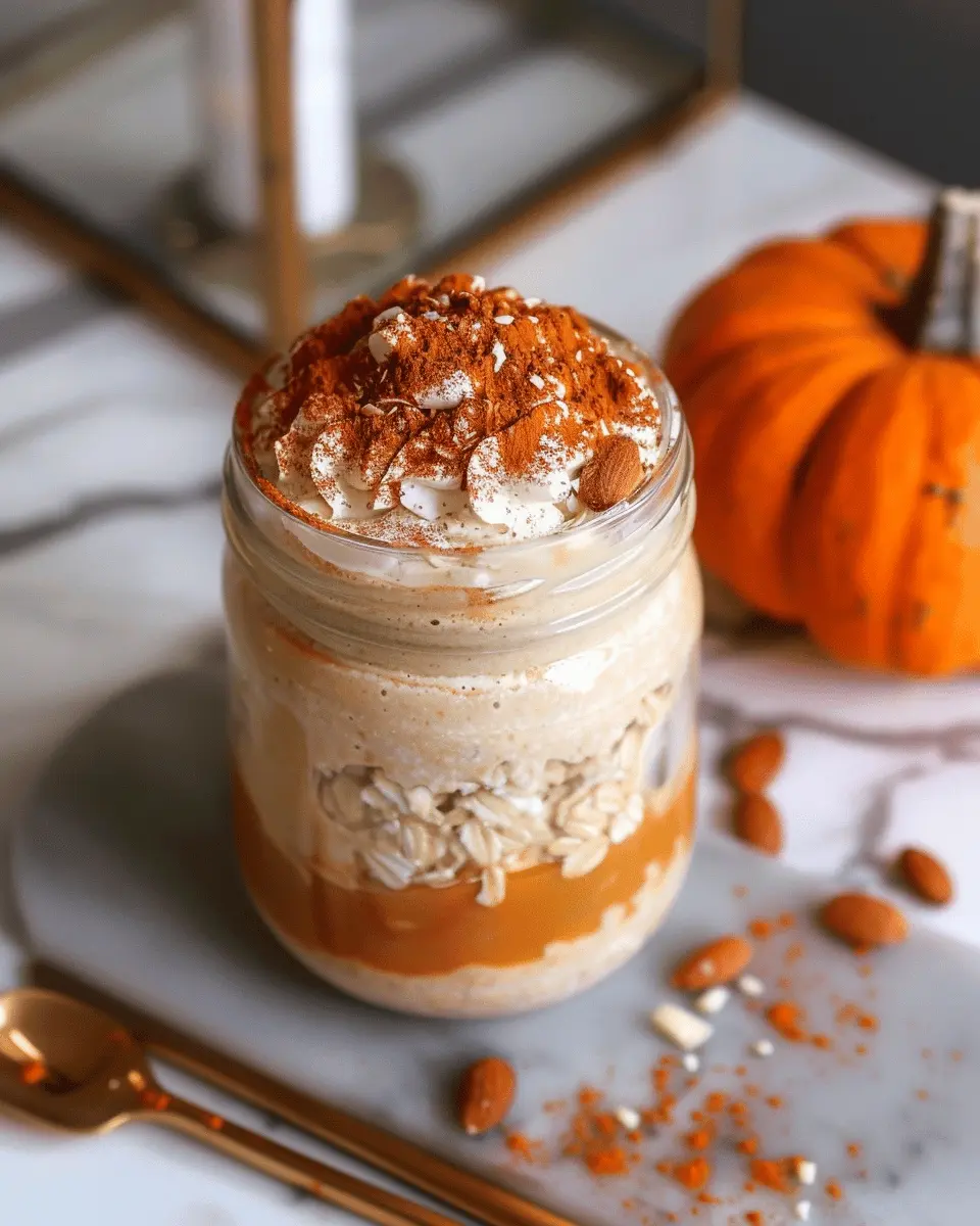 Pumpkin Cheesecake Overnight Oats