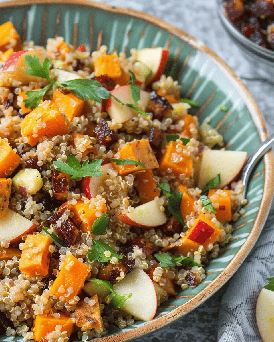 Apple Sweet Potato Quinoa Salad