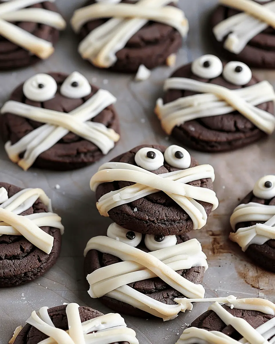 Halloween Mummy Cookies