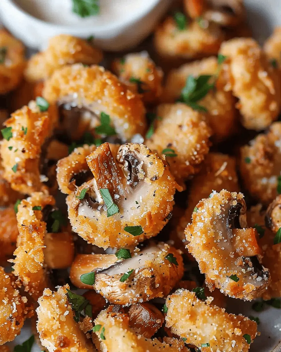 Crispy Ranch-Breaded Mushrooms