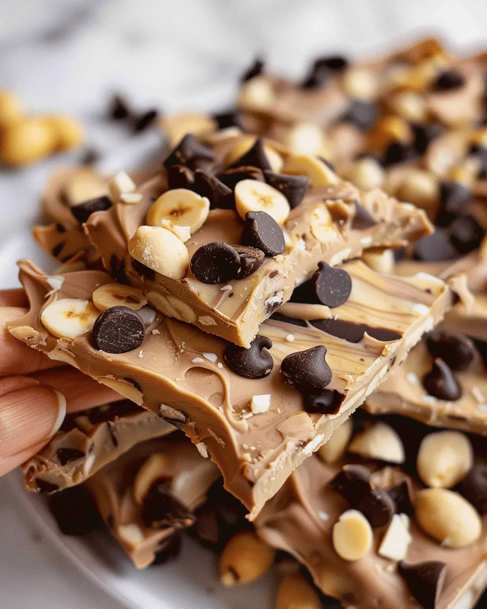 Peanut Butter Chocolate Frozen Yogurt Bark