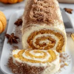 Fall Pumpkin Spice Roll Cake
