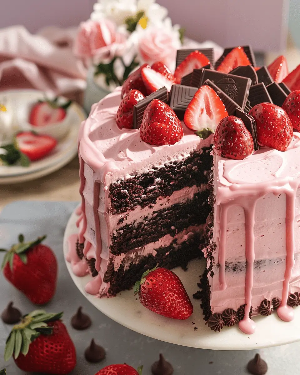 Strawberry Chocolate Cake