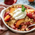 Strawberry Peach Crumble