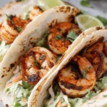 Cilantro Lime Shrimp Tacos with Creamy Slaw