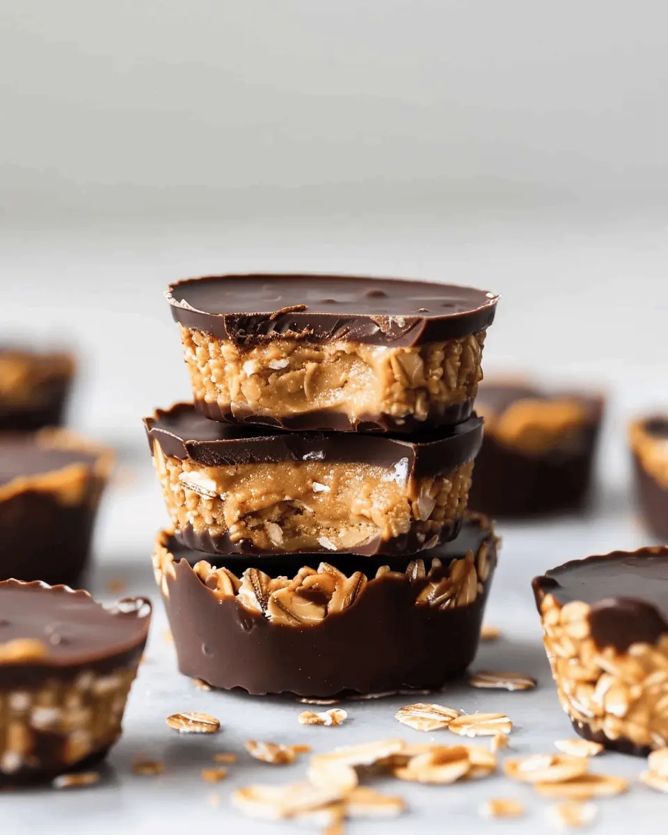 No-Bake Peanut Butter Oat Cups