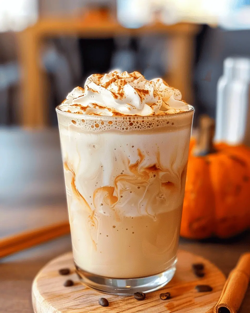 Iced Pumpkin Cream Chai Tea Latte