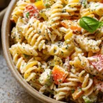 Fall Pasta Salad with Creamy Poppyseed Dressing