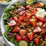 Strawberry Crunch Salad with Champagne Vinaigrette