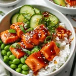 Honey Sriracha Salmon Bowls