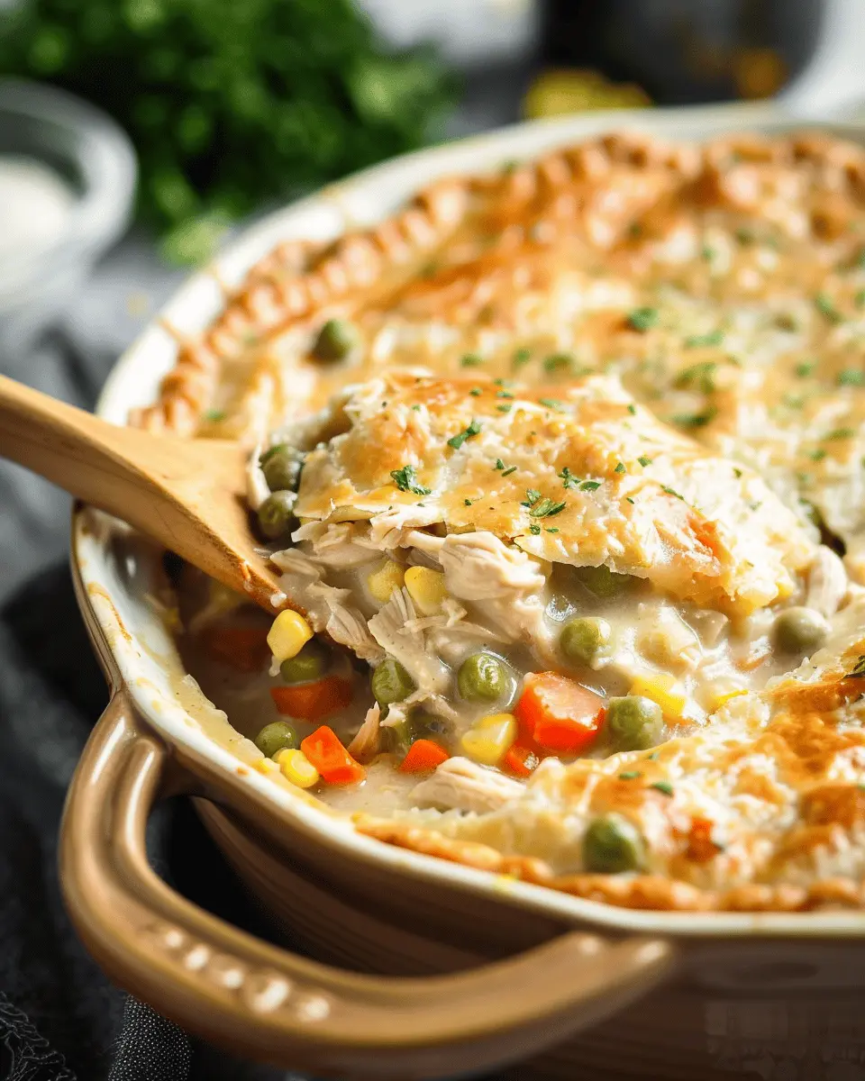 Easy Slow Cooker Chicken Pot Pie
