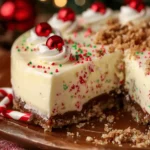 Christmas Sugar Cookie Cheesecake