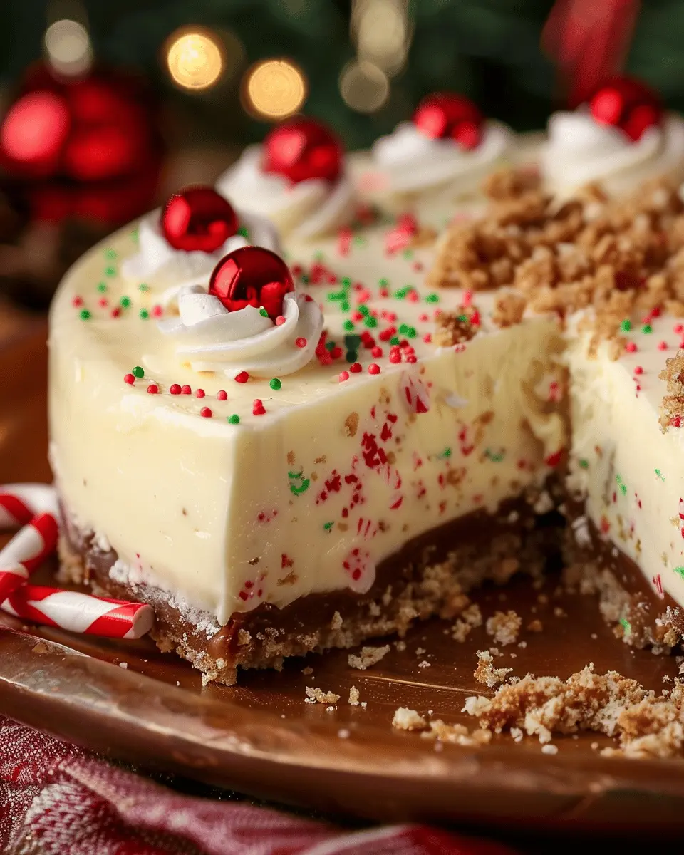 Christmas Sugar Cookie Cheesecake