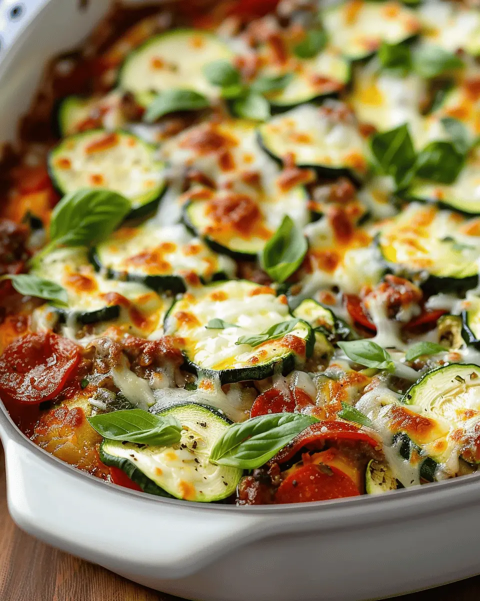 Zucchini Pizza Casserole