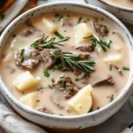 Creamy Steak & Potato Soup
