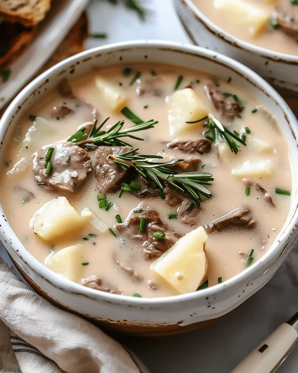 Creamy Steak & Potato Soup