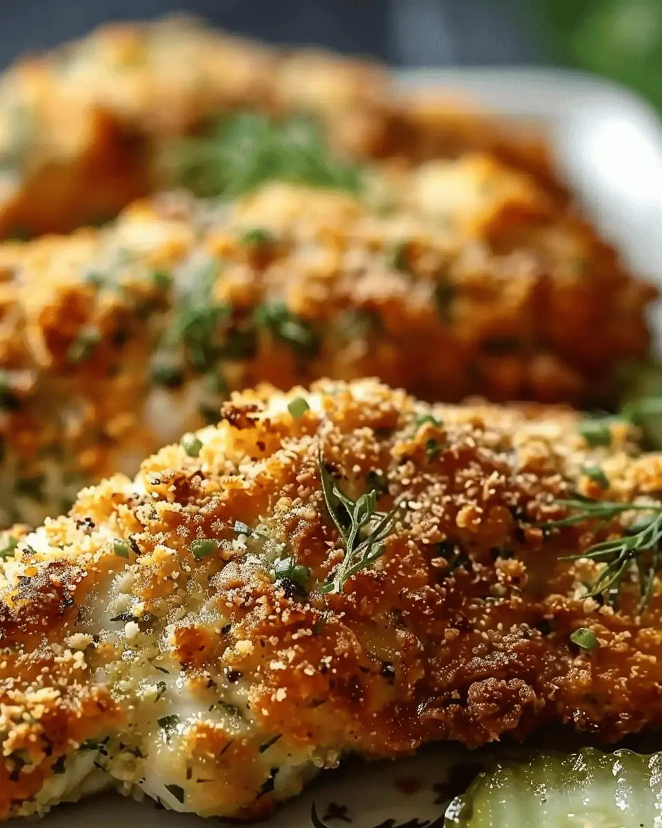 Crispy Dill Pickle Parmesan Chicken