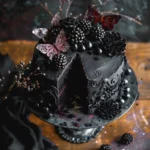 Black Velvet Halloween Cake